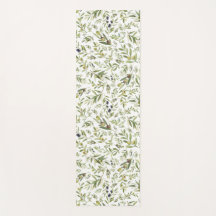 Azeitonas Chic Country Francês em Aquarela Verde S