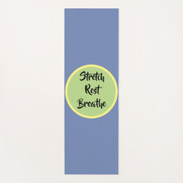 Tapete De Yoga Azul Amarelo Verde Esticar Descansar Respirar
