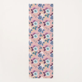 Tapete De Yoga Azul e Lavanda no Blush