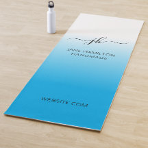 Azul Ombre Simples Personalizado
