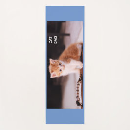 Tapete De Yoga Azul, "Pai de Gato", Orange Kitten