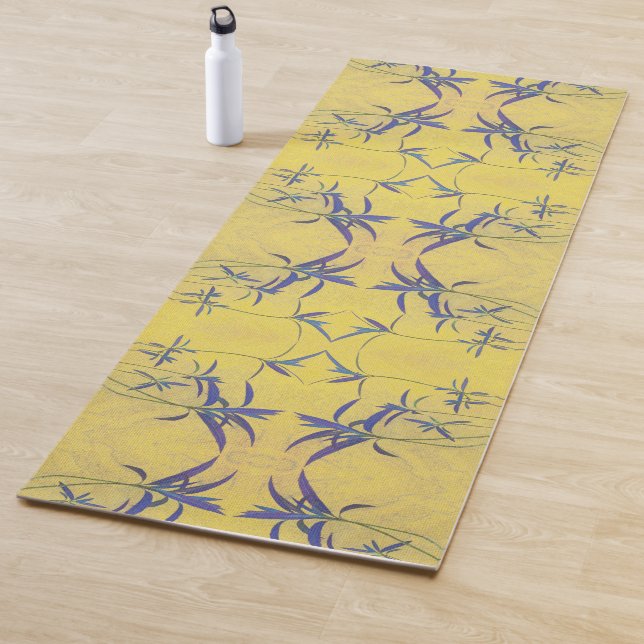 Tapete De Yoga Azul russo e amarelo (In Situ)