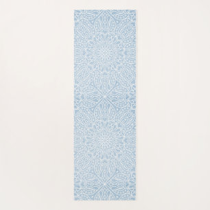 Tapete De Yoga Azul sereno da mandala