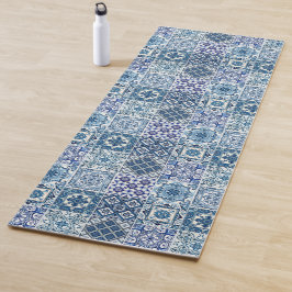 Tapete De Yoga Azulejos do Mediterrâneo, Portugal, Azulejo, Majol