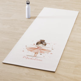 Tapete De Yoga Ballerina Personalizado Name Girly