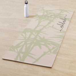 Tapete De Yoga Bambus Foliage Bali Monograma Yoga Mat