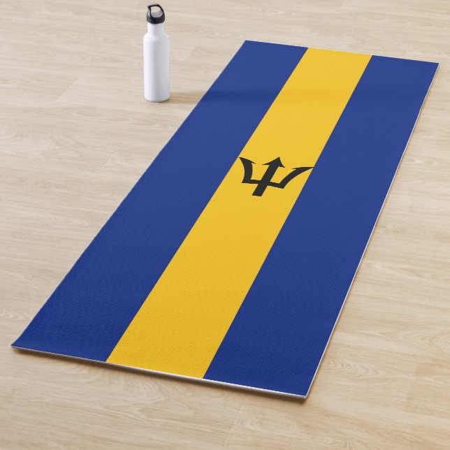 Tapete De Yoga Bandeira Barbados (In Situ)