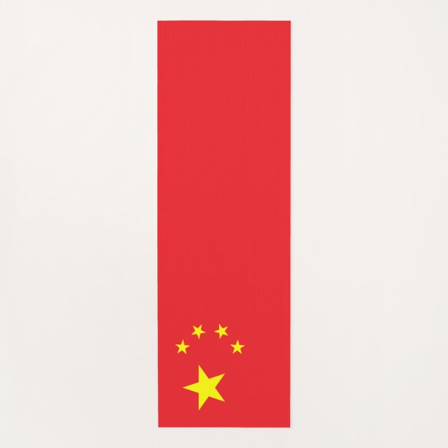Tapete De Yoga Bandeira da China (Frente)
