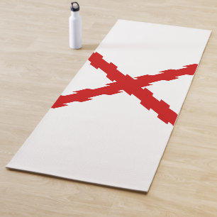 Tapete De Yoga Bandeira da Cruz de Borgonha