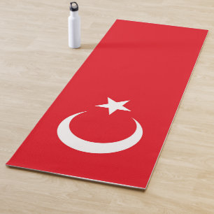 Tapete De Yoga Bandeira da Turquia