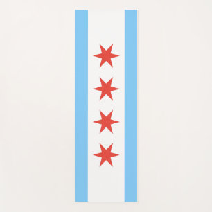 Tapete De Yoga Bandeira de Chicago Yoga Mat