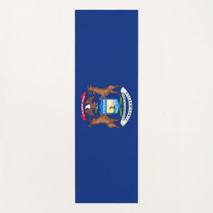 Tapete De Yoga Bandeira de Michigan (Estado dos EUA)