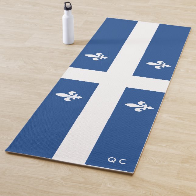 Tapete De Yoga Bandeira de Québec, Canadá (In Situ)