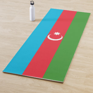 Tapete De Yoga Bandeira do Azerbaijão