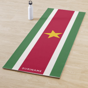 Tapete De Yoga Bandeira do Suriname