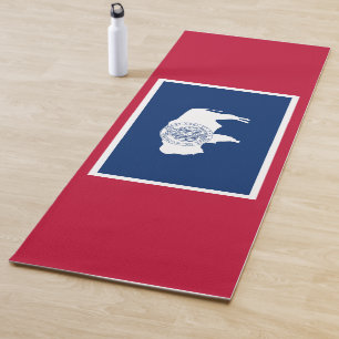 Tapete De Yoga Bandeira do Wyoming (Estado dos EUA)