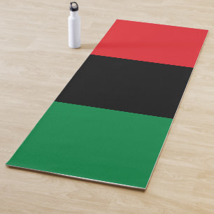 Tapete De Yoga Bandeira Pan-Africana UNIA