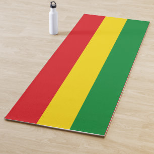 Tapete De Yoga Bandeira Rastafarian Rasta Etiópia