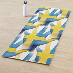 Tapete De Yoga Bandeira Sueca, Cultura Escandinávia, Cores Sueci