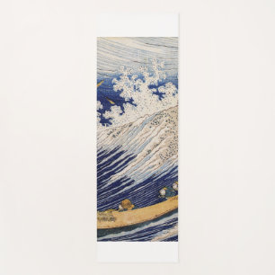Tapete De Yoga Barcos de Pesca do Oceano Hokusai Ondas