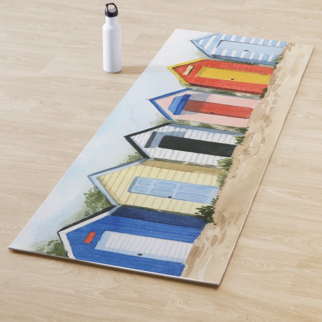 Tapete De Yoga Beach Huts I (In Situ)