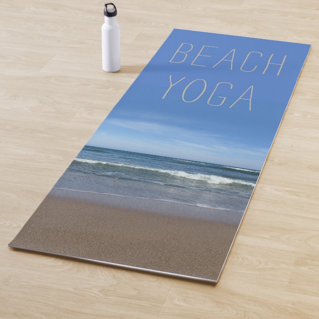 Tapete De Yoga Beach Yoga Mat (texto personalizável) (In Situ)