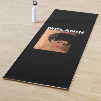 Tapete De Yoga Bebendo Melanin Queen Black Girl