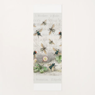 Tapete De Yoga Bee Honey Queen Bees Antique
