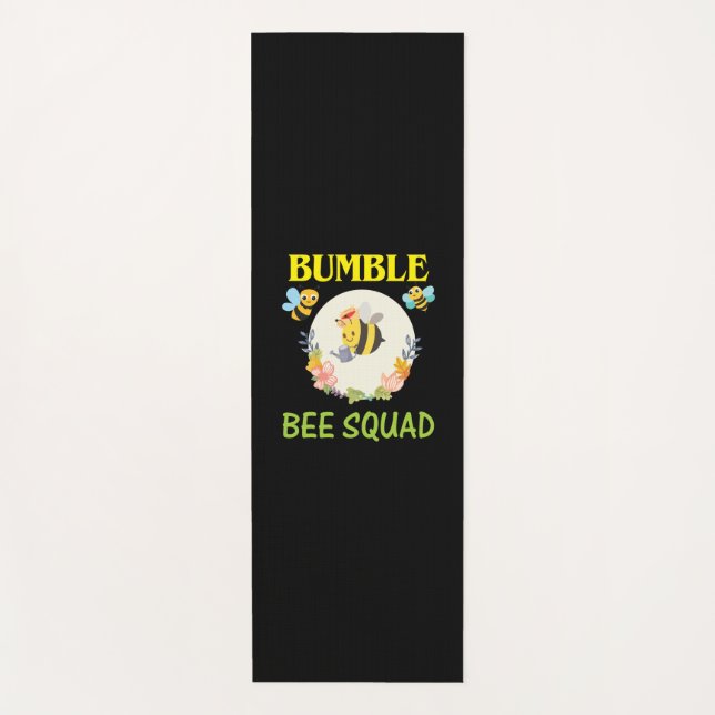 Tapete De Yoga Beekeeper Art Bumble Bee Squad (Frente)