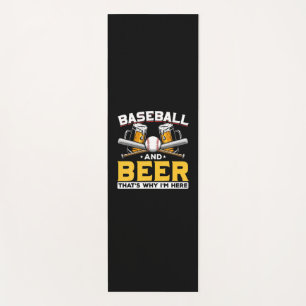 Tapete De Yoga Beer Drinker Baseball Beball Humor Aniversário