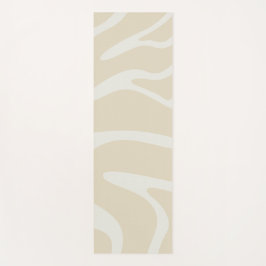 Tapete De Yoga Beige Cream Simple Organic Pattern