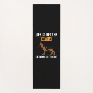 Tapete De Yoga Bekeeper Art Com Um German shepherd