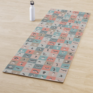 Tapete De Yoga Bela de ioga de cão. Yoga com cães