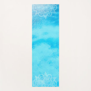 Tapete De Yoga Belo Mar Azul Colorido Mandala Yoga Mat