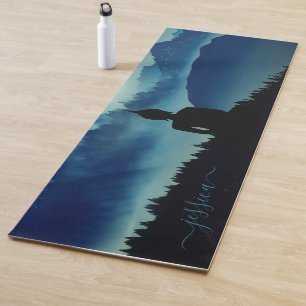 Tapete De Yoga Belo nome personalizado Buda, Montanhas Azuis de T