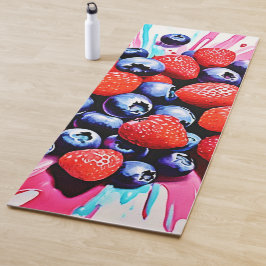 Tapete De Yoga Berry Blast: Fruta Diversão