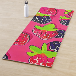 Tapete De Yoga Berry Patch: Design doce