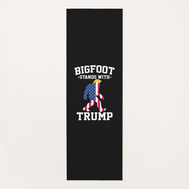 Tapete De Yoga Bigfoot Com Eleições Trump 2024 (Frente)