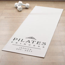 Black and White Minimalist Custom Pilates Princess