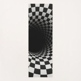 Tapete De Yoga Black and White Optical Illusion Tunnel