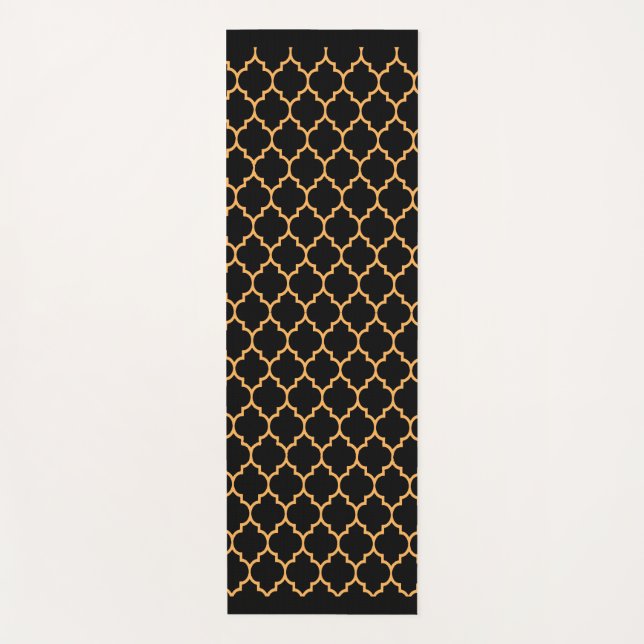 Tapete De Yoga Black Honeycomb (Frente)