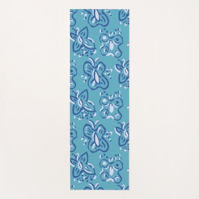 Tapete De Yoga Blue Butterfly (Frente)