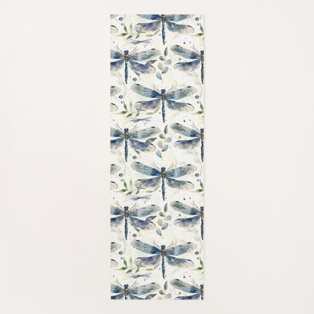 Tapete De Yoga Blue Dragonflies (Frente)