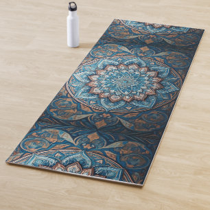 Tapete De Yoga Blue Turco Mandala