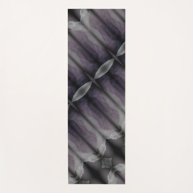 Tapete De Yoga Bluesy Ikat Fog (Frente)