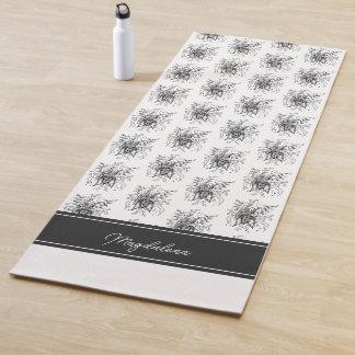 Tapete De Yoga Blume Zen Art, handgezeichnet -