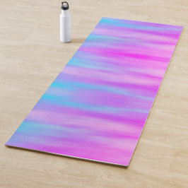 Tapete De Yoga Blush Azul de Céu Azul Rosa Púrpura Misturado de M