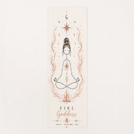 Tapete de Yoga Boho Deusa do Fogo