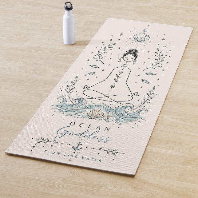 Tapete de Yoga Boho Deusa do Oceano (In Situ)