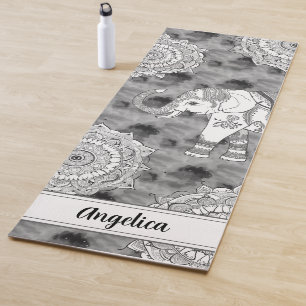 Tapete De Yoga Boho Elephant Mandala Yoga Mat